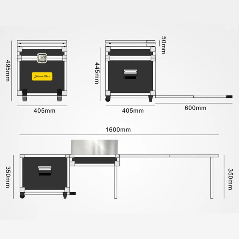 ALWAYSME Camping and Kitchen Table for RVs Campers,Captain